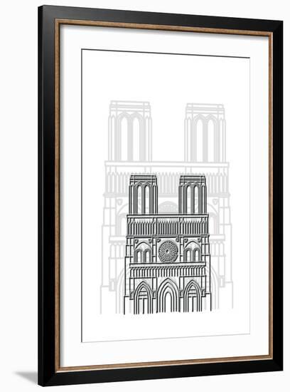 Notre Dame-Cristian Mielu-Framed Art Print