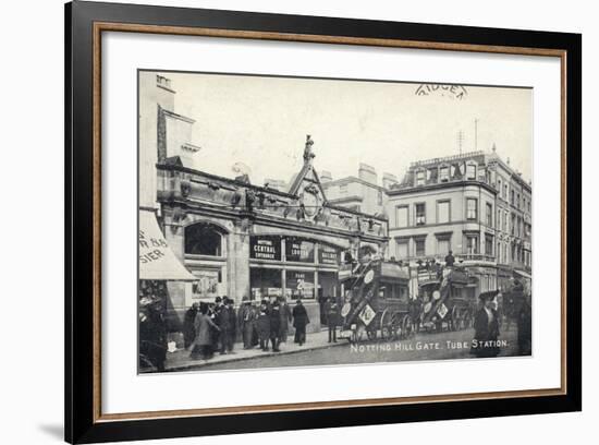 Notting Hill Gate, Tube Station, London-null-Framed Photographic Print