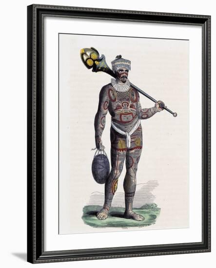 Noukahiwan Man (Oceania)-null-Framed Giclee Print