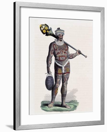 Noukahiwan Man (Oceania)-null-Framed Giclee Print