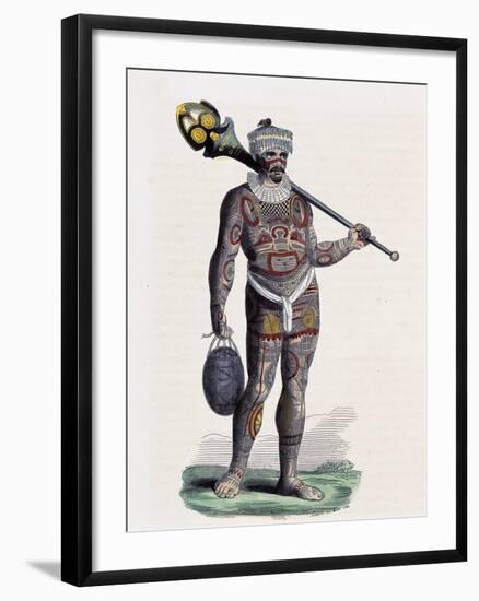 Noukahiwan Man (Oceania)-null-Framed Giclee Print