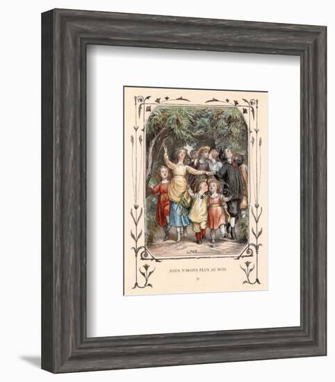 Nous N'irons Plus Au Bois IV-null-Framed Art Print