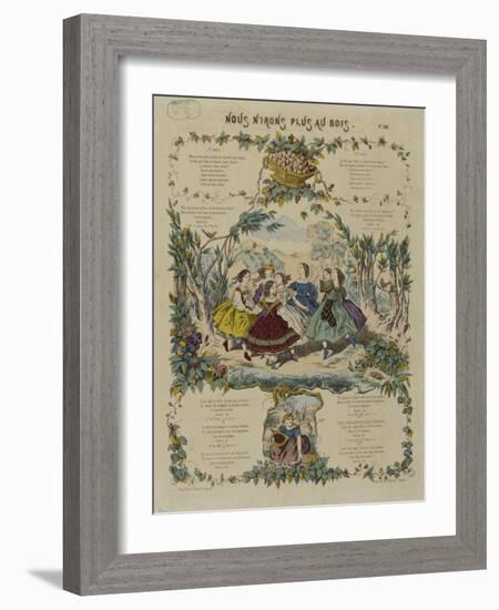 Nous n'irons plus au bois-null-Framed Giclee Print