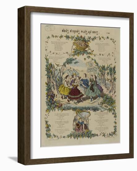 Nous n'irons plus au bois-null-Framed Giclee Print