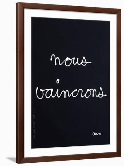 Nous vaincrons-Ben Vautier-Framed Collectable Print