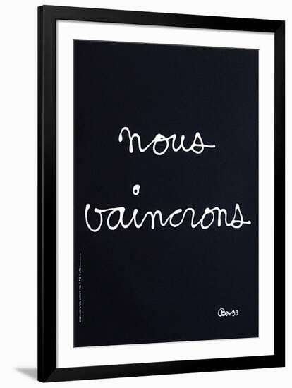 Nous vaincrons-Ben Vautier-Framed Collectable Print