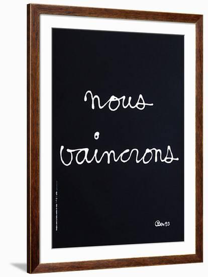 Nous vaincrons-Ben Vautier-Framed Collectable Print