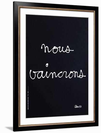 Nous vaincrons-Ben Vautier-Framed Collectable Print