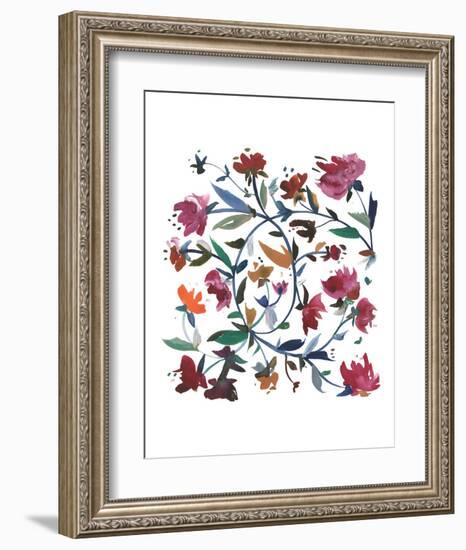 Nouveau Boheme - Folk Art Series No. 1-Kiana Mosley-Framed Art Print