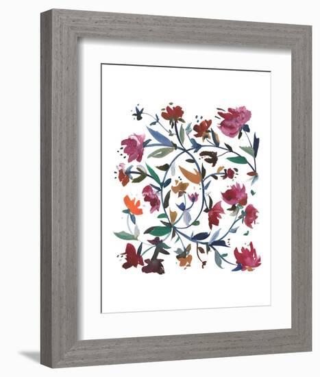 Nouveau Boheme - Folk Art Series No. 1-Kiana Mosley-Framed Art Print