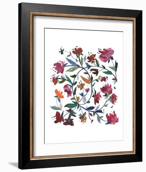 Nouveau Boheme - Folk Art Series No. 1-Kiana Mosley-Framed Art Print