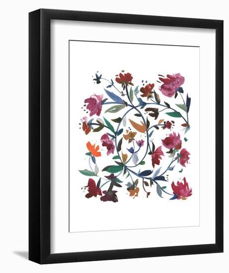 Nouveau Boheme - Folk Art Series No. 1-Kiana Mosley-Framed Art Print