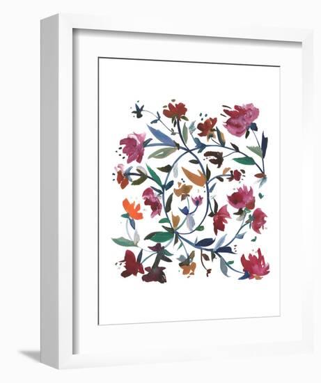 Nouveau Boheme - Folk Art Series No. 1-Kiana Mosley-Framed Art Print