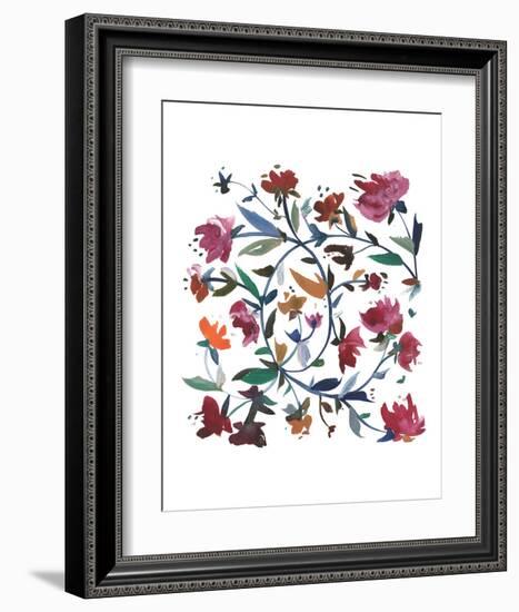 Nouveau Boheme - Folk Art Series No. 1-Kiana Mosley-Framed Art Print