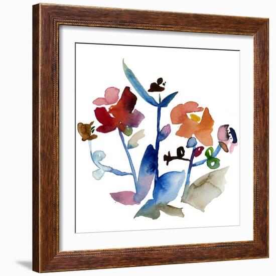 Nouveau Boheme No. 1 - Japanese Garden Series-Kiana Mosley-Framed Art Print