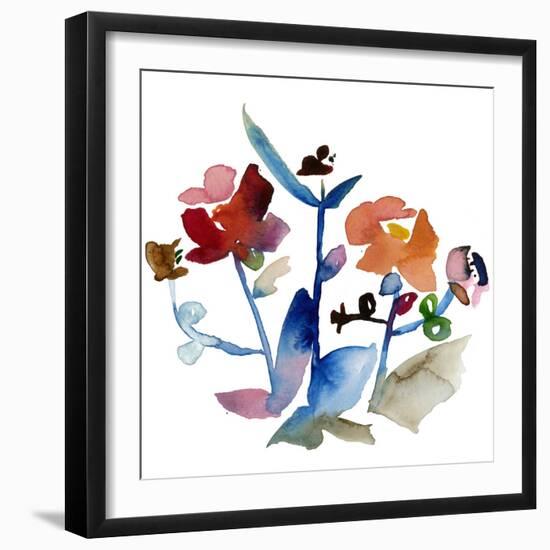 Nouveau Boheme No. 1 - Japanese Garden Series-Kiana Mosley-Framed Art Print