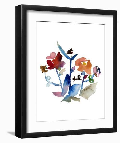 Nouveau Boheme No. 1 - Japanese Garden Series-Kiana Mosley-Framed Art Print