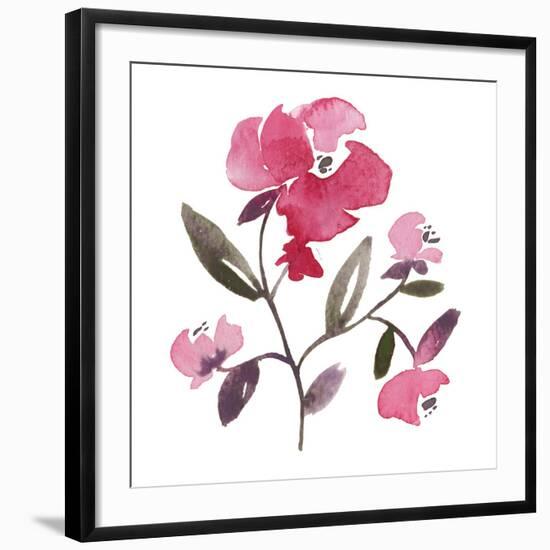 Nouveau Boheme - Peony-Kiana Mosley-Framed Art Print