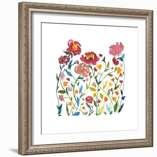 Nouveau Boheme - Wildflower Garden-Kiana Mosley-Framed Giclee Print