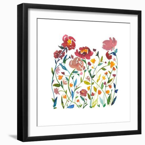 Nouveau Boheme - Wildflower Garden-Kiana Mosley-Framed Giclee Print