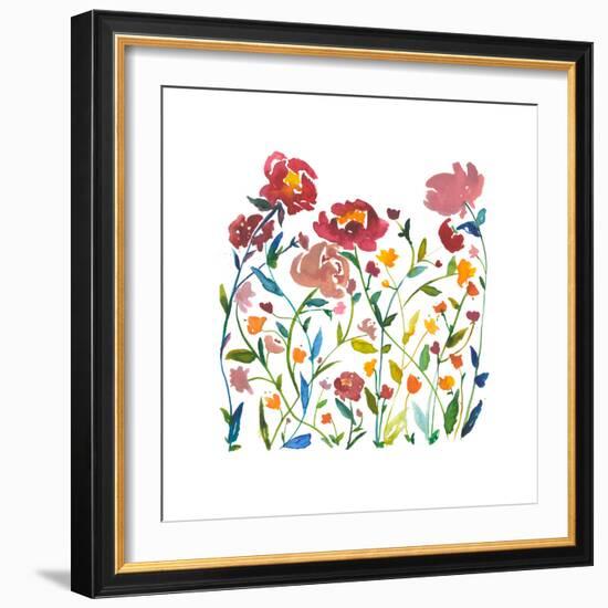 Nouveau Boheme - Wildflower Garden-Kiana Mosley-Framed Giclee Print