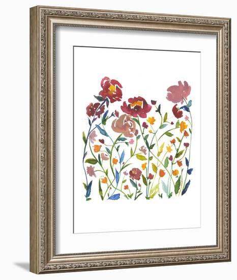 Nouveau Boheme - Wildflower Garden-Kiana Mosley-Framed Art Print