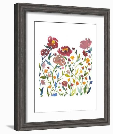 Nouveau Boheme - Wildflower Garden-Kiana Mosley-Framed Art Print