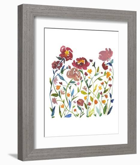 Nouveau Boheme - Wildflower Garden-Kiana Mosley-Framed Art Print