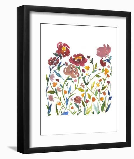 Nouveau Boheme - Wildflower Garden-Kiana Mosley-Framed Art Print