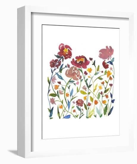 Nouveau Boheme - Wildflower Garden-Kiana Mosley-Framed Art Print