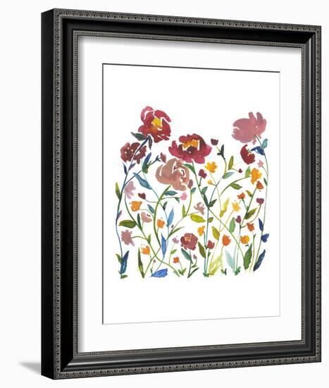 Nouveau Boheme - Wildflower Garden-Kiana Mosley-Framed Art Print