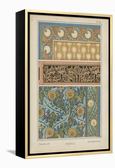 Nouveau Floral Design II-Vision Studio-Framed Stretched Canvas