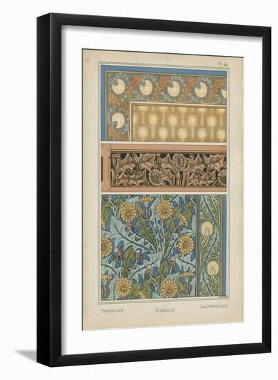 Nouveau Floral Design II-Vision Studio-Framed Art Print