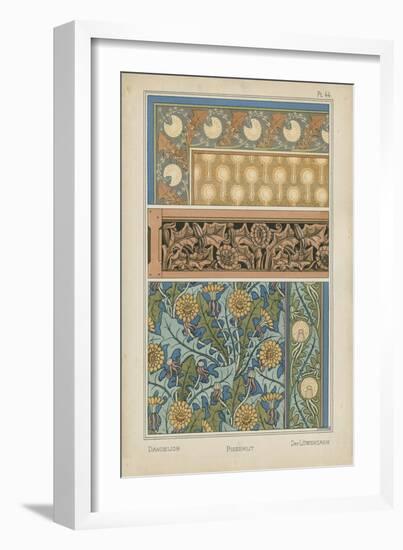 Nouveau Floral Design II-Vision Studio-Framed Art Print