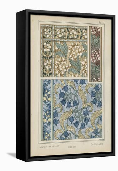 Nouveau Floral Design V-Vision Studio-Framed Stretched Canvas