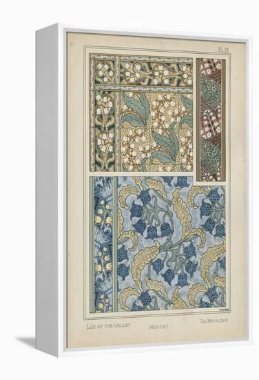 Nouveau Floral Design V-Vision Studio-Framed Stretched Canvas