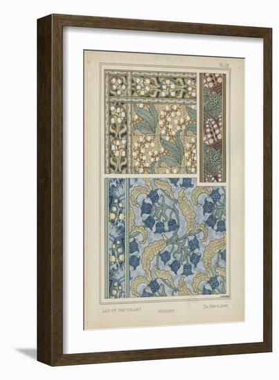 Nouveau Floral Design V-Vision Studio-Framed Premium Giclee Print