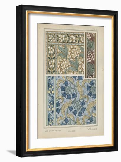 Nouveau Floral Design V-Vision Studio-Framed Premium Giclee Print