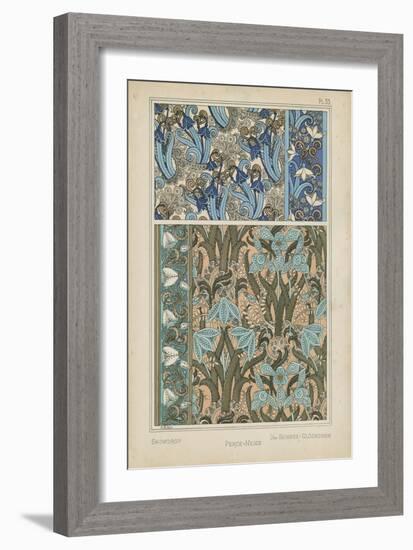 Nouveau Floral Design VII-Vision Studio-Framed Premium Giclee Print