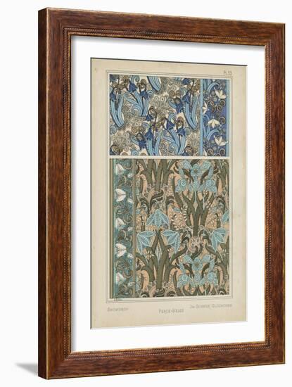 Nouveau Floral Design VII-Vision Studio-Framed Premium Giclee Print