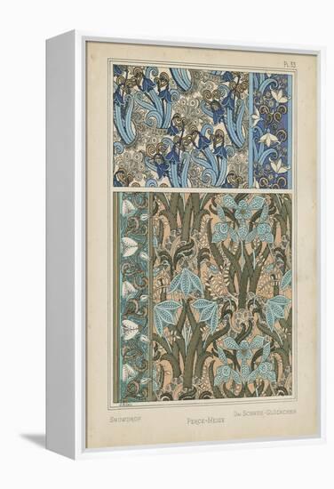 Nouveau Floral Design VII-Vision Studio-Framed Stretched Canvas