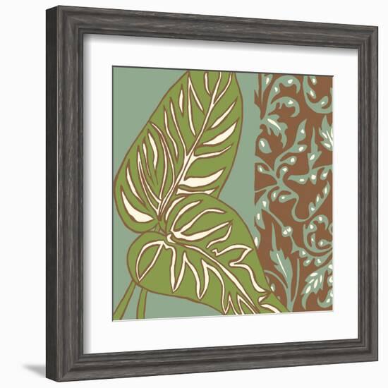 Nouveau Leaves III-Chariklia Zarris-Framed Art Print