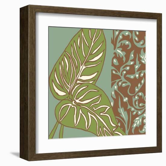 Nouveau Leaves III-Chariklia Zarris-Framed Art Print