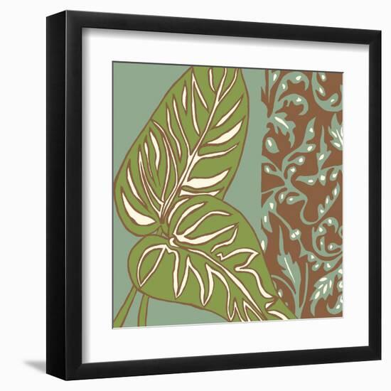 Nouveau Leaves III-Chariklia Zarris-Framed Art Print