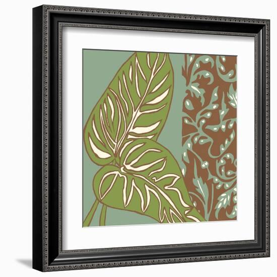 Nouveau Leaves III-Chariklia Zarris-Framed Art Print