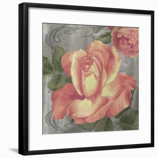 Nouveau Orange Rose-Bill Jackson-Framed Giclee Print