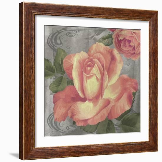 Nouveau Orange Rose-Bill Jackson-Framed Giclee Print