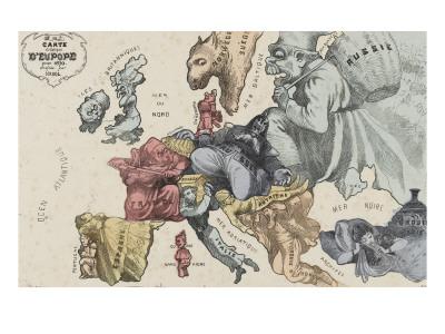 nouvelle carte de l europe Nouvelle carte de l'Europe dressée pour 1870 Giclee Print by | Art.com