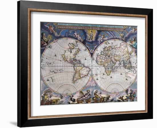 Nova et Accuratissima Totius-Joan Blaeu-Framed Giclee Print