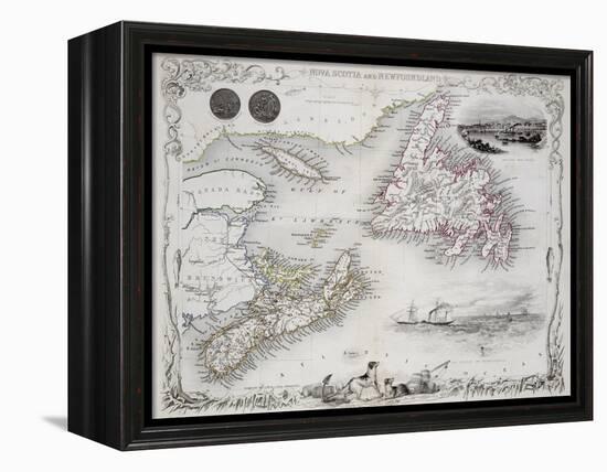 Nova Scotia and Newfoundland, Series of World Maps, c.1850-John Rapkin-Framed Premier Image Canvas